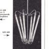 Bauhaus TL Pendant KH 620 in Brass by the Technische Unie, 1950s