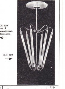 Bauhaus TL Pendant KH 620 in Brass by the Technische Unie, 1950s