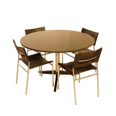 Martin Visser TE06 Dining Table with Natural Stone ca 1960