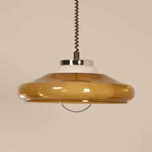 Vintage Hanging Lamp by Dijkstra Lamps, 1970s