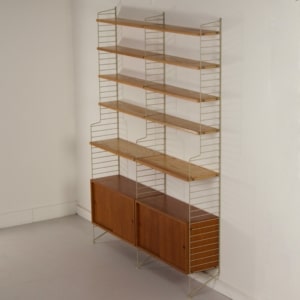 Wall system by Kajsa &#038; Nils Strinning for String Design AB &#8211; 1960s