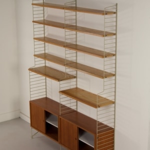 Wall system by Kajsa &#038; Nils Strinning for String Design AB &#8211; 1960s