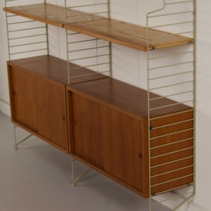 Wall system by Kajsa &#038; Nils Strinning for String Design AB &#8211; 1960s