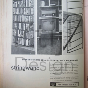 Wall system by Kajsa &#038; Nils Strinning for String Design AB &#8211; 1960s