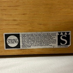 Wall system by Kajsa &#038; Nils Strinning for String Design AB &#8211; 1960s
