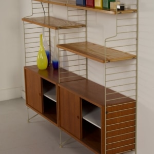 Wall system by Kajsa &#038; Nils Strinning for String Design AB &#8211; 1960s