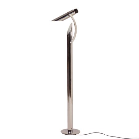 Rare Chrome Floor Lamp Called “Tharsis” made at Fase, Madrid, 1970s