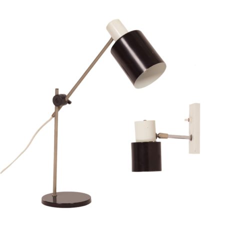 Hala Desk Lamp and Wall Lamp, 1960s