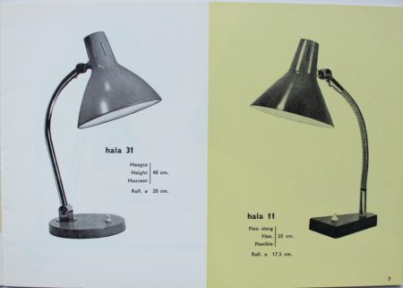 Red Hala Desk Lamp Model 11, 1960s