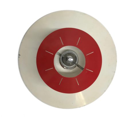 Space Age Ceiling lamp by Louis Kalff for Philips, ca 1958 | Red and White