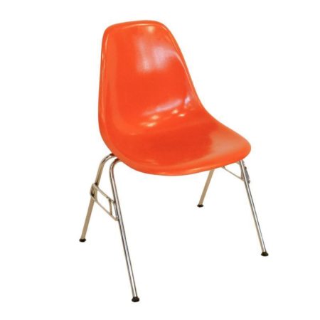 Orange DSS Chair by Charles Eames for Herman Miller, 1950s