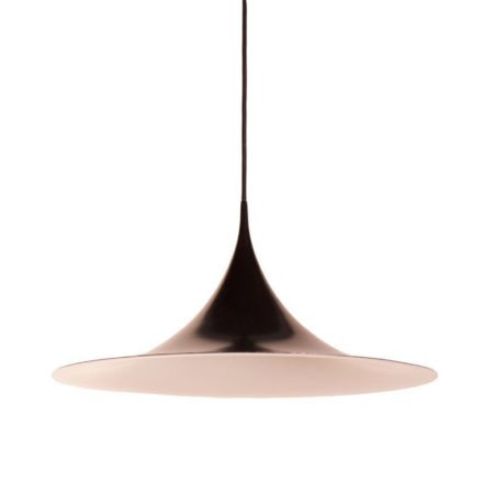 Black Semi Pendant by Claus Bonderup and Torsten Thorup for Fog and Morup, 1967 - 60 cm