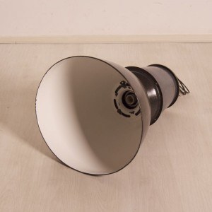 Lot of Enameled Factory Lamps by EFC, 1950s