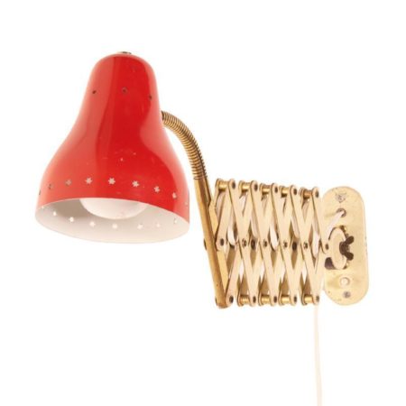 Hala Scissors Wall Light Busquet | Red