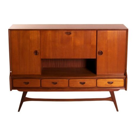 Dutch Highboard by Louis van Teeffelen for Webé, 1960s