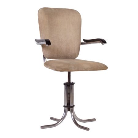 Adjustable Fana Metaal Desk Chair with Armrests