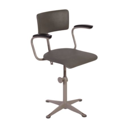 Friso Kramer Drafting Chair | Industrial Chair with Armrests