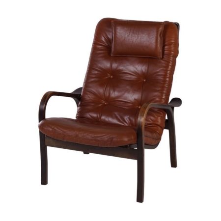 Ekström Armchair | Brown Leather