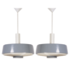 Pair of Oranje Opal Glass Pendants B-1204 by the Raak Design team for Raak, 1960s