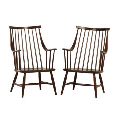 Swedish Armchairs by Lena Larsson for Nesto, 1960s | Set of 2