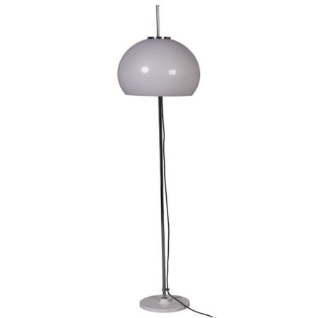 Hagoort floor lamp with white tulip base and adjustable hood