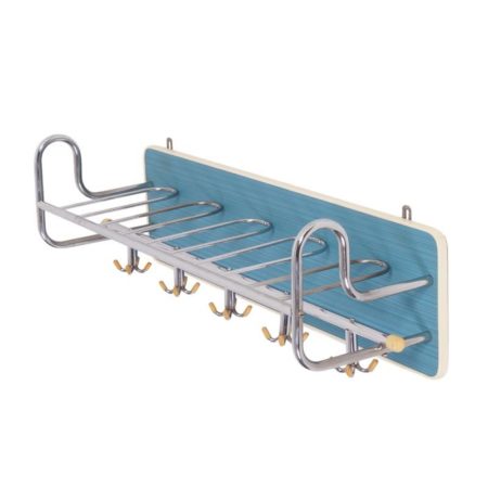 Vintage Blue Wall Coat Rack | Fifties