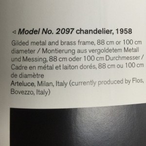 Chandelier 2097/50 by Gino Sarfatti for Flos, 1980s
