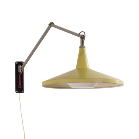 Rare Yellow Panama Wall Lamp no. 4050 by W. Rietveld for Gispen, 1956