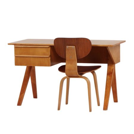 EB02 Desk Set Birch Series by Cees braakman for Pastoe, ca 1952