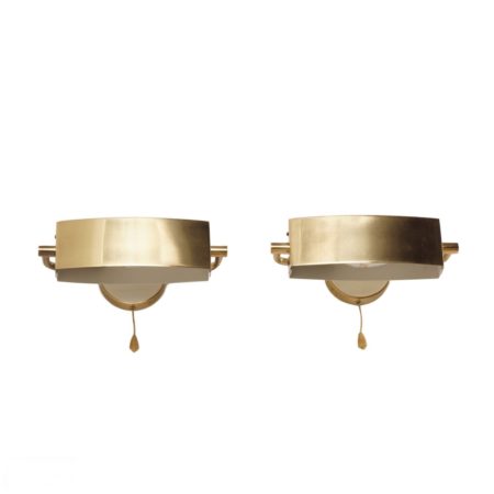 Pair Jaques Biny Wall Lamps ca. 1950s