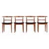 Vier Stapelbare Bauhaus Stoelen van Robert Mallet-Stevens voor Ecart International