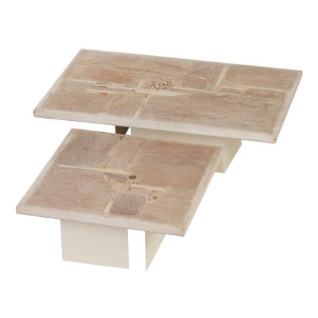 Rare Set Paul Kingma coffee table's 1986