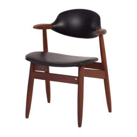 Teak Cow Horn Chair for Tijsseling, ca 1960s