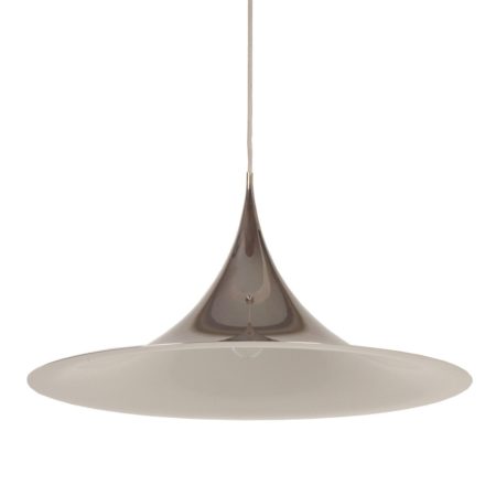 Biggest Semi Pendant by Bonderup and Thorup for Fog en Morup, 1967 | Chrome