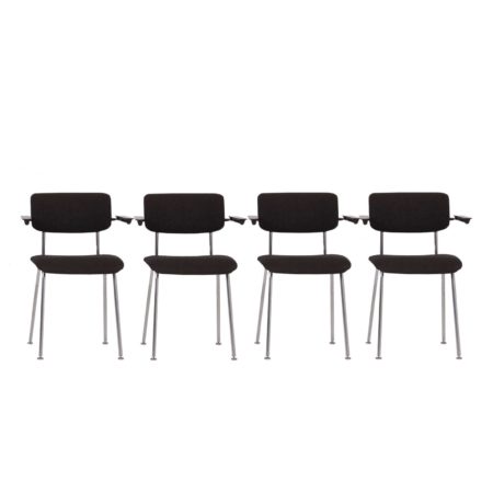 Model 1235 Tubular Chairs by Gispen, 1960s | set of 4