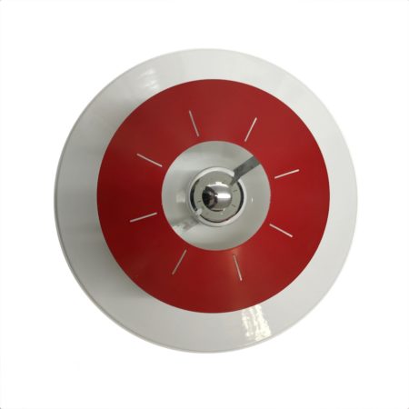 Space Age Ceiling or Wall Light by Louis Kalff for Philips, ca 1958 | Red and White