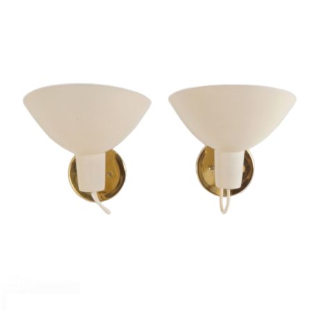 Visor Wall Lights by Vittoriano Vigano for Arteluce, ca 1950 | set of 2