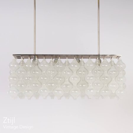 Unique Kalmar Tulipan Pendant Lamp with 162 Glass Elements, Austria 1960s