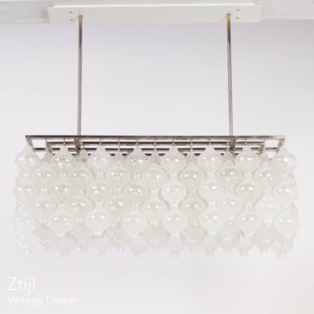 Unique Kalmar Tulipan Pendant Lamp with 162 Glass Elements, Austria 1960s