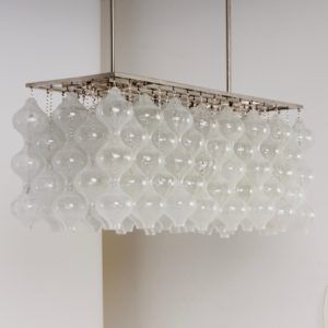 Tulipan Pendant Lamp with 162 Glass Elements, Austria 1960s | Unique Object