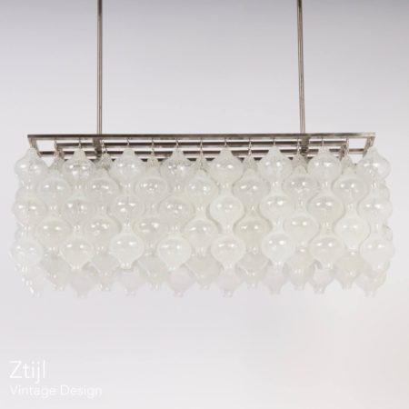 Unique Kalmar Tulipan Pendant Lamp with 162 Glass Elements, Austria 1960s