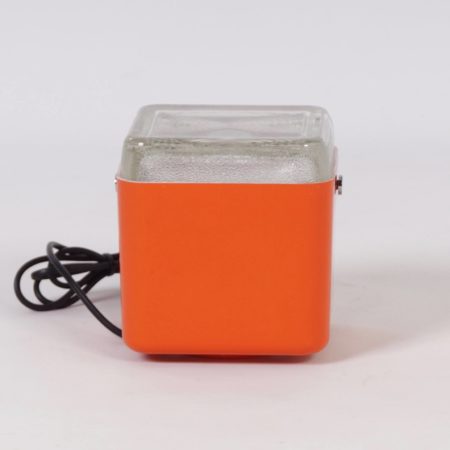 Orange Cube Lamp by Lamperti Robbiate, Italy 1970s