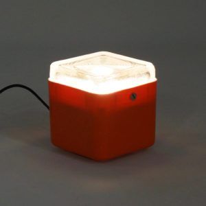 Italian Table Lamp by Lamperti Robbiate, 1970s, Orange