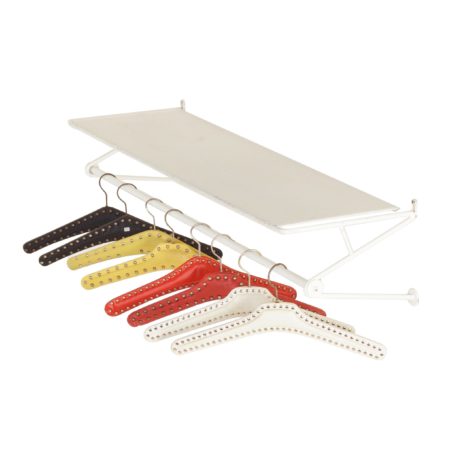 Wall Coat Rack 'Ideaal' Model 110 by Mathieu MATEGOT for Artimeta, 1950s