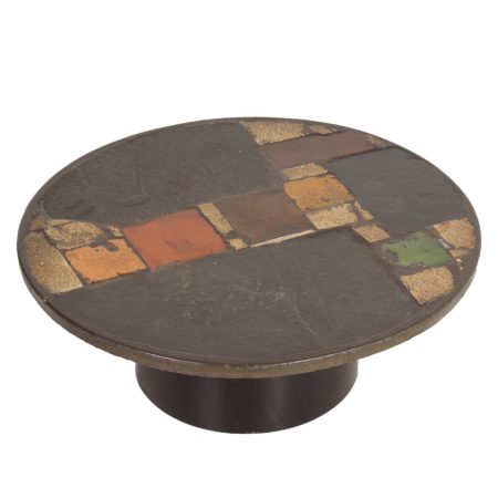 Paul Kingma Coffee Table, 1970s | Round, Multi Colored