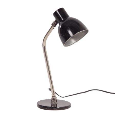Hala Desk Lamp Model 98 by H. BUSQUET, 1950s - black metal