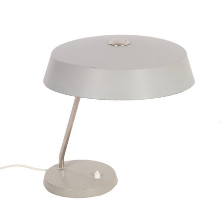 Philips Desk Lamp, 1960s – Grey Metal Table Lamp