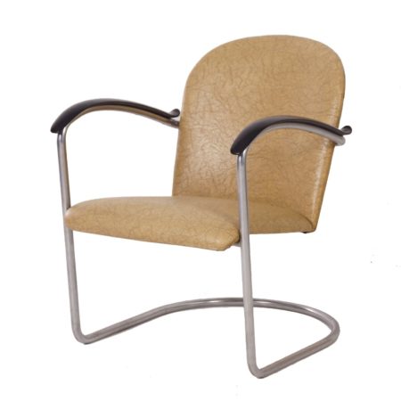 414 Tubular Armchair by W.H. Gispen for Gispen, 1960