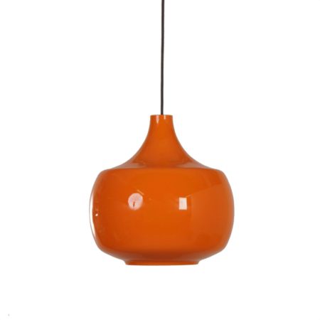 Orange Murano Pendant Lamp by Paolo Venini for Venini & C, 1960s Italy