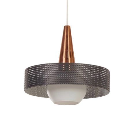 Perforated Vintage Pendant in the style of Pilastro and Mategot &#8211; 1960s